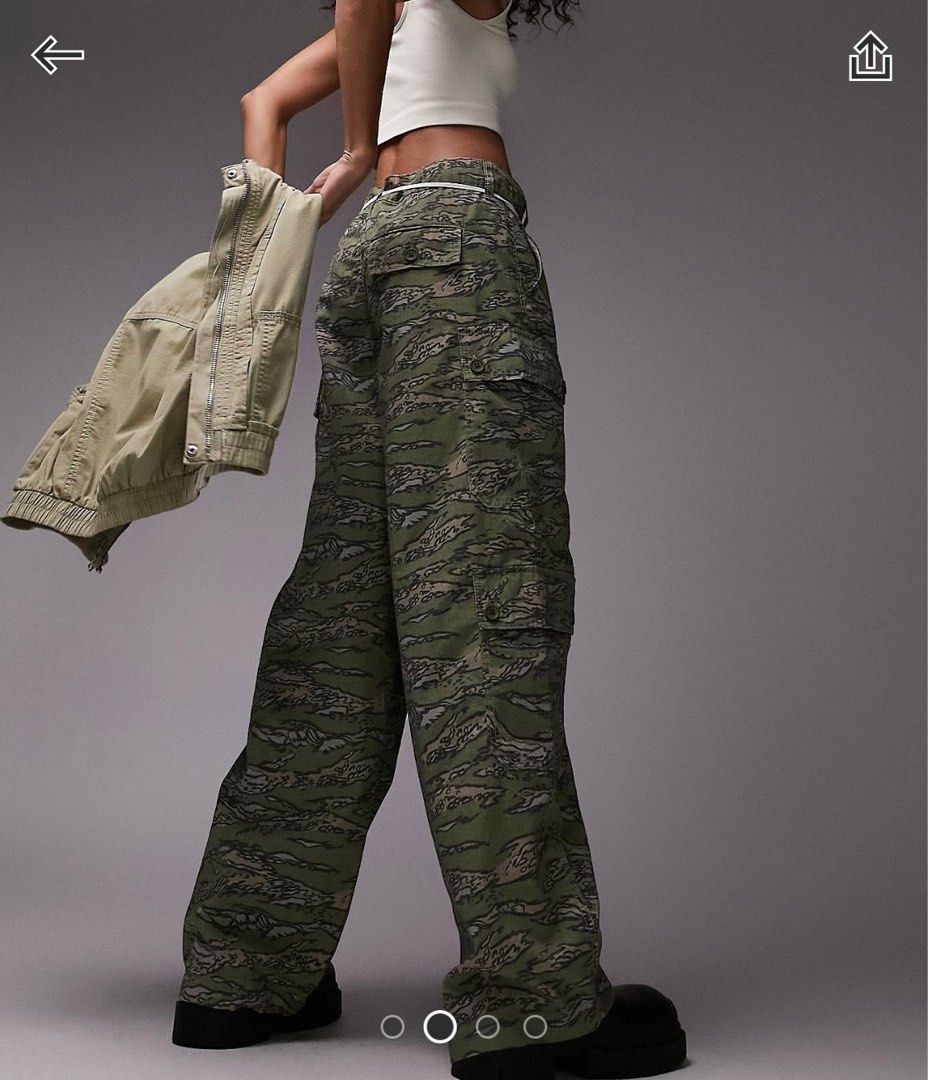 Camo hot sale pants topshop