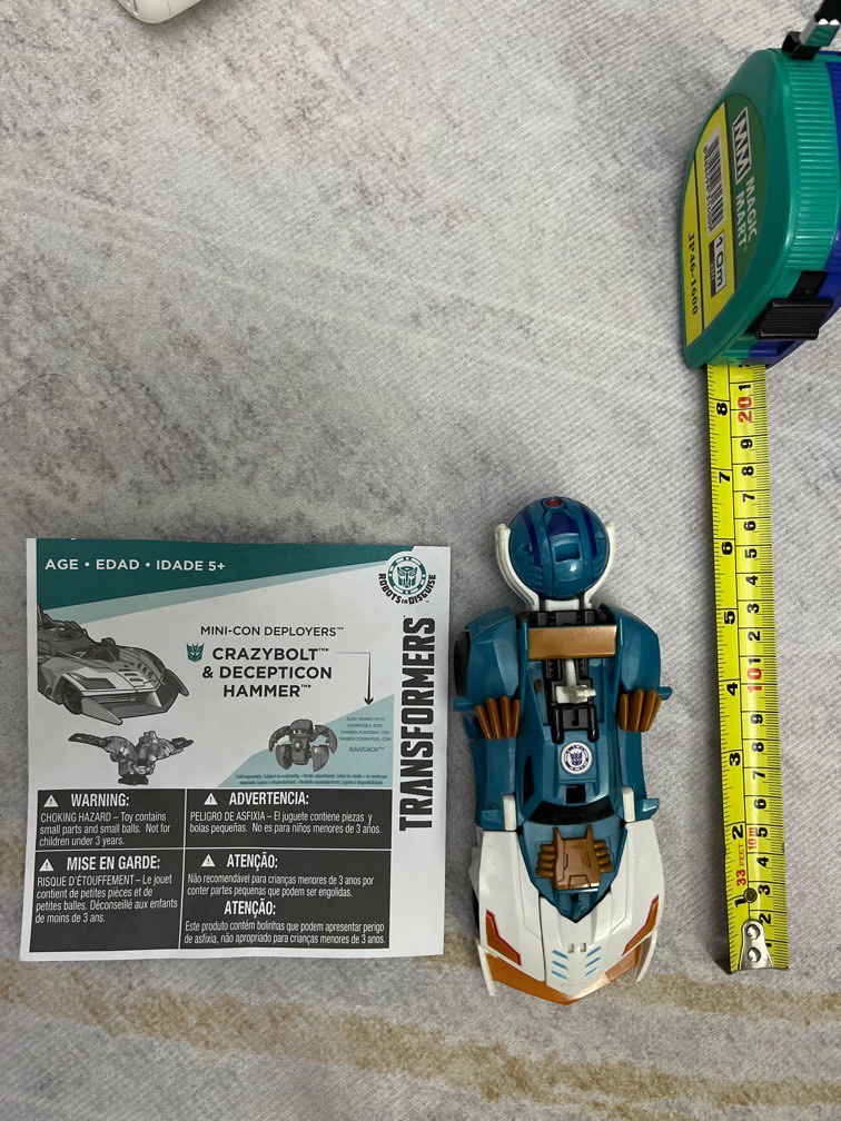 Transformer Crazybolt and decepticon hammer Hobbies Toys Toys Games on Carousell