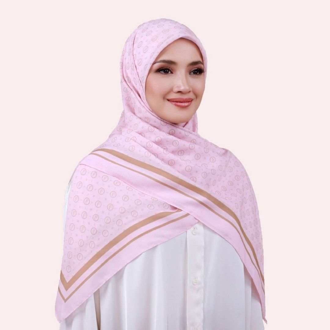 TUDUNG FAZURA DUSTY PINK