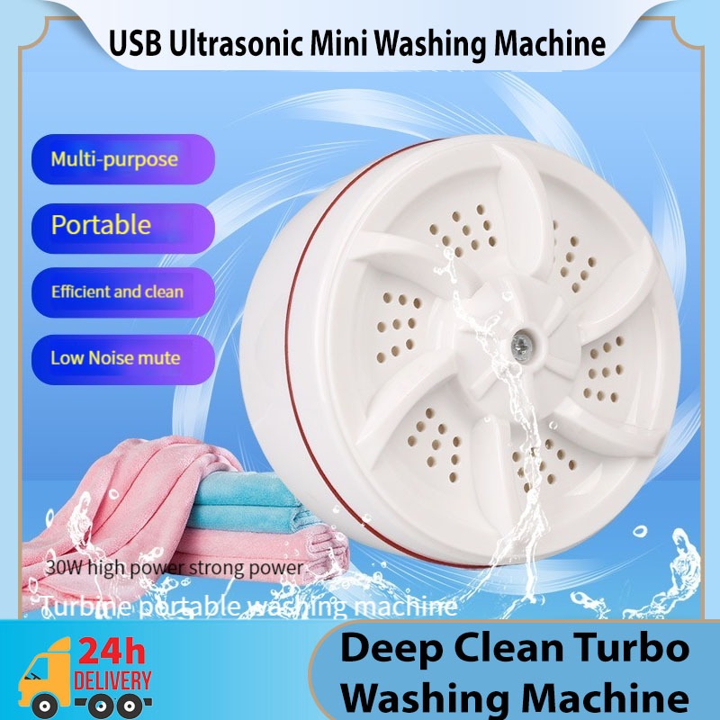Turbocharged portable mini washing machine for washing underwear and