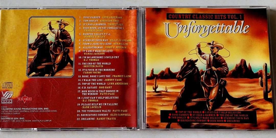 Unforgettable ( VSP MALAYSIA ) CD, Hobbies & Toys, Music & Media