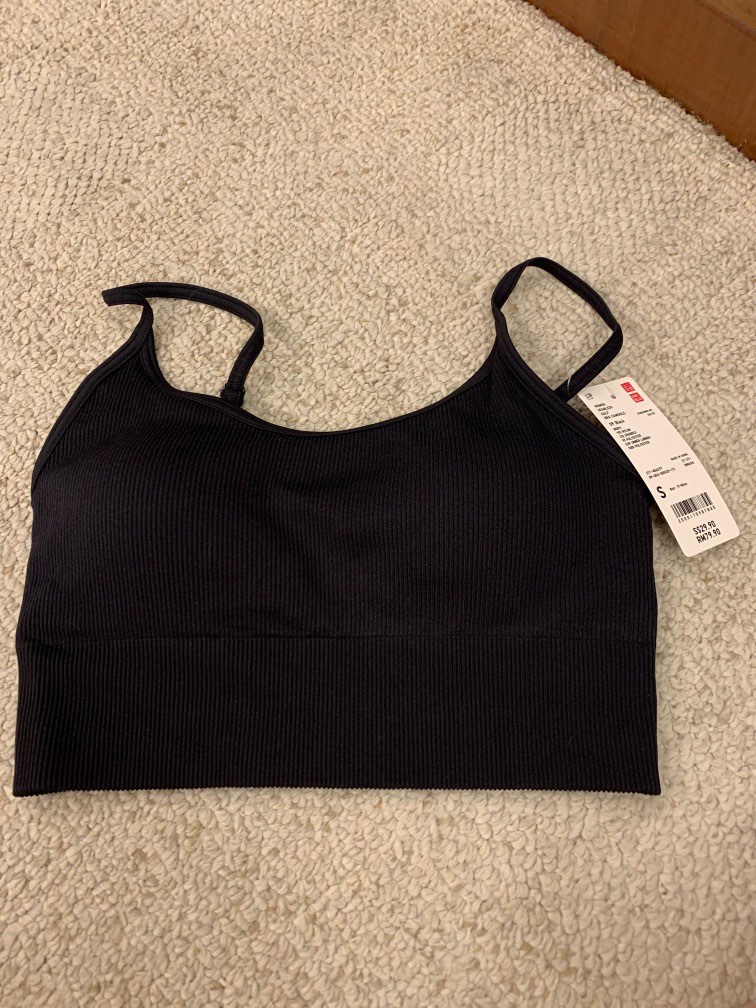 Uniqlo Seamless Half Bra Camisole, Women's Fashion, Tops, Other Tops on