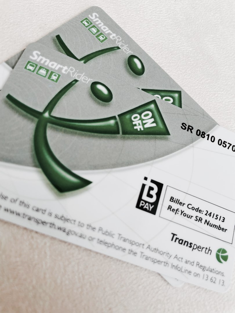 [UP 22] Transperth SmartRider Card x2, Tickets & Vouchers, Local
