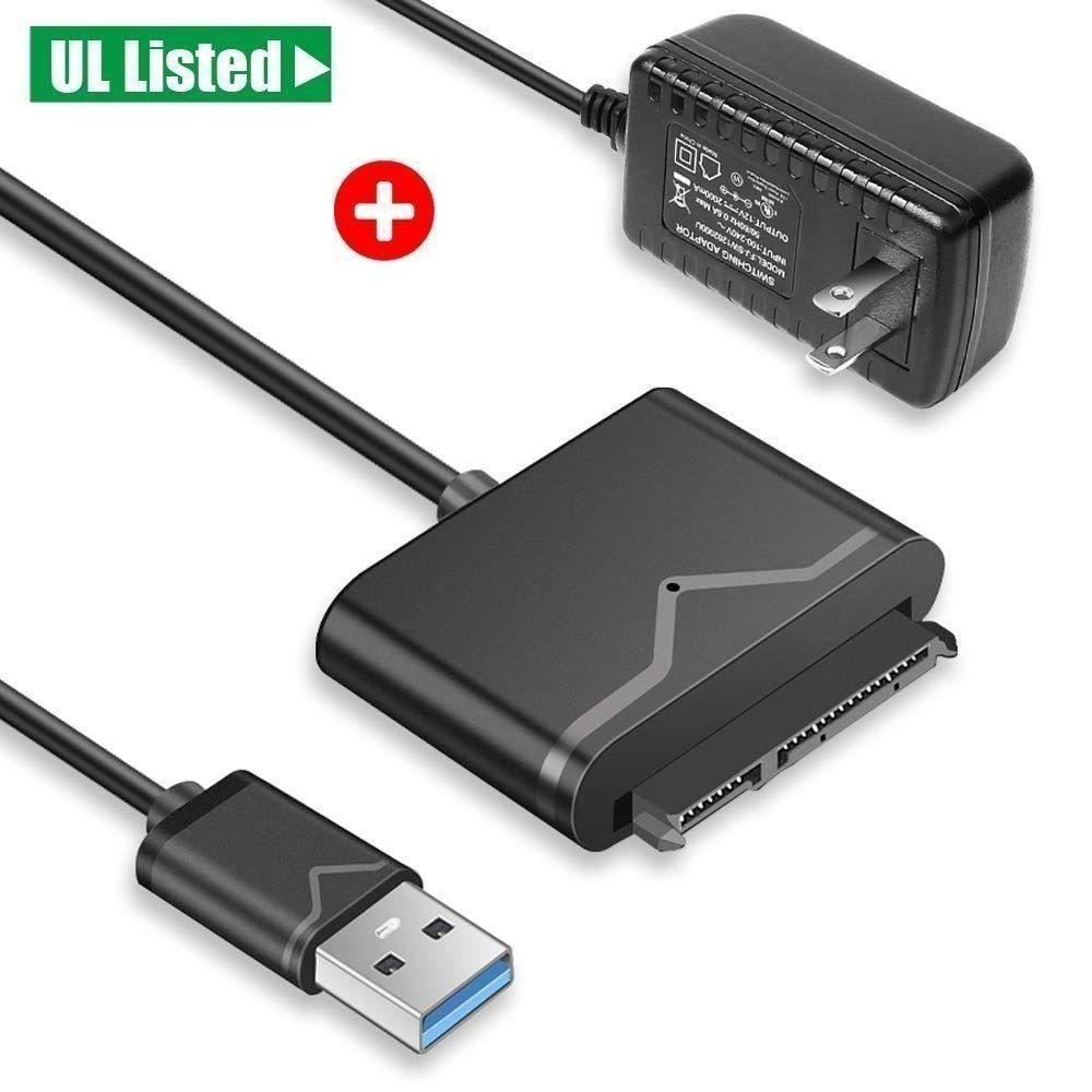 Usb 3 0 to sata converter external hard drive adapter kit for universal