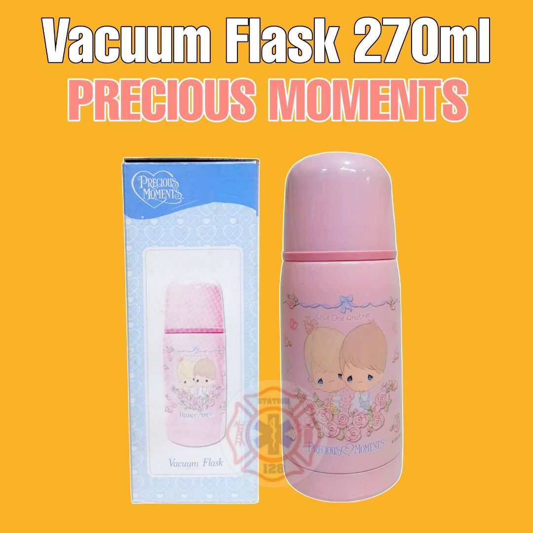 Vacuum Flask 270ml Precious Moments (Category: Coffee & Tea Tableware) located in Quezon City. Submitted by artegiftshop (Listing ID 1252050218, Image 1). Description: Vacuum Flask Stainless Steel 270ml Precious Moments Description: Vacuum Flask 270ml Precious Moments Features: Thermos bottle ideal for school,office and outdoor activities. Thermos vacuum flask insulation - maximum thermal insulation. Thermos bottle body made of durable stainless 