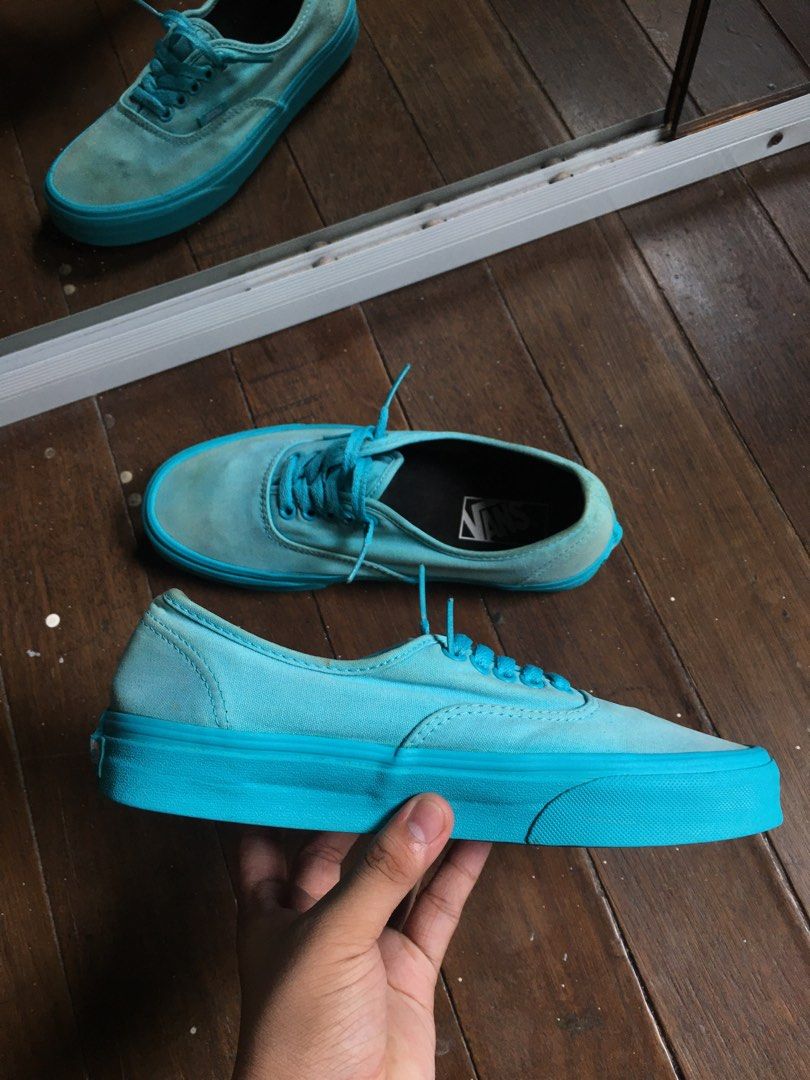 Turquoise vans store