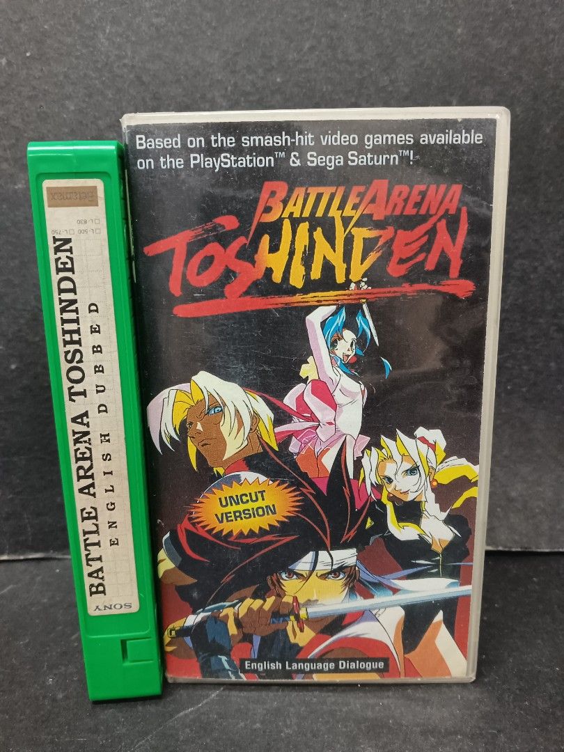 VHS Battle Arena Toshinden (Vintage VHS, 1997, Dubbed) Anime, Manga