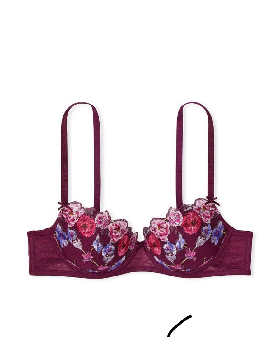 NWT Victoria’s Secret’s 42G Lipstick Fabulous Full Cup Floral Embroidery Bra