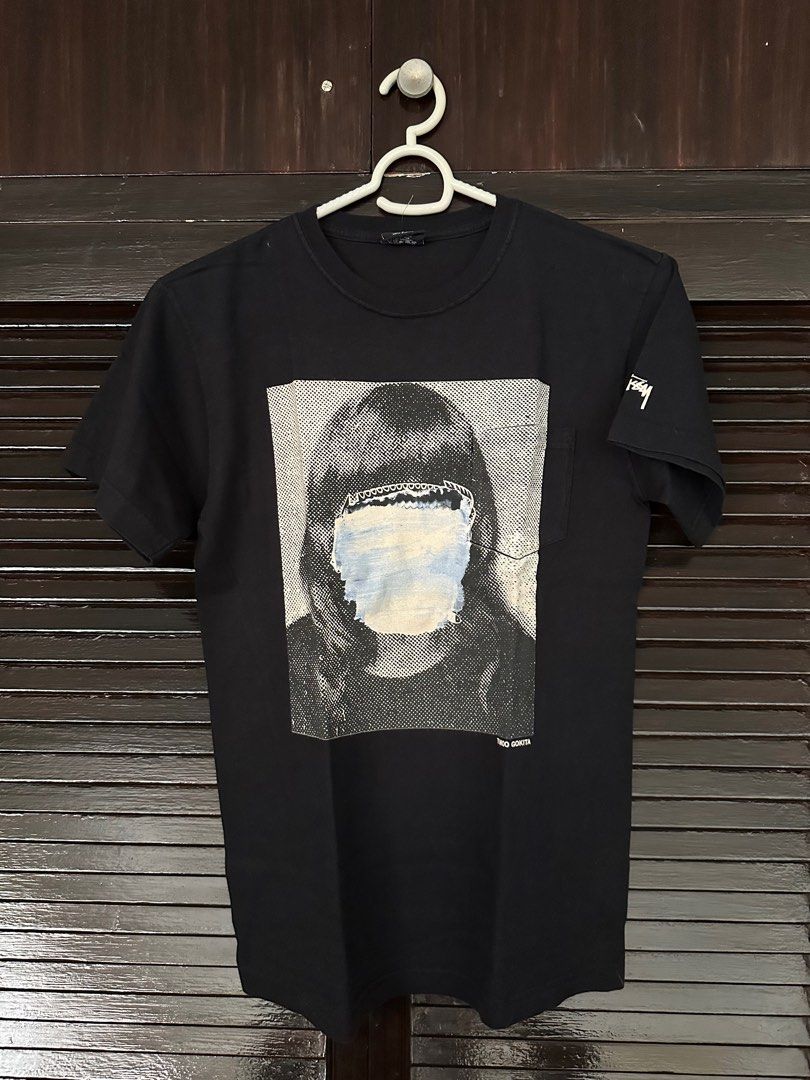 【OLD STUSSY】Stussy Tomoo Girl Pocket Tee Stussy Tomoo Gokita Tomoo Girl Pocket Black Tee Limited Edition