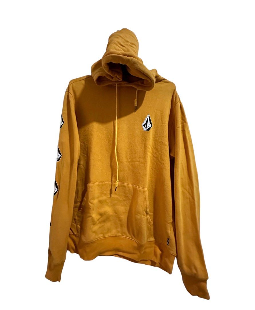Yellow volcom hoodie 2025