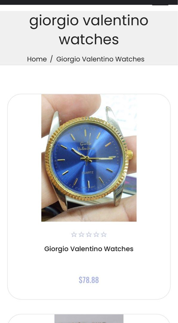 Giorgio valentino watches online