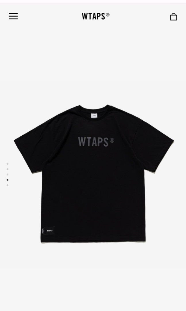 現貨）Wtaps Tee Sign Size 01 Black, 男裝, 上身及套裝, T-shirt