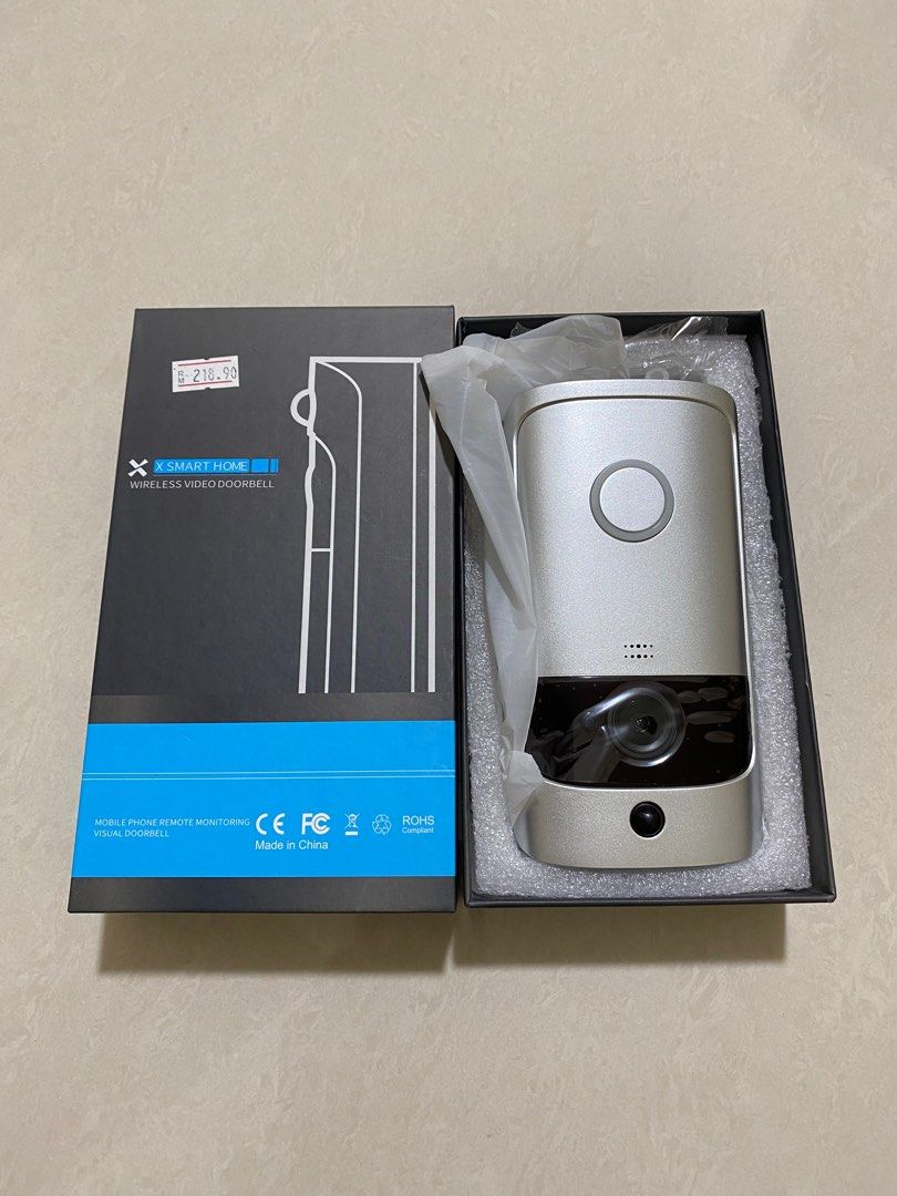 X smart home wireless video 2025 doorbell chime