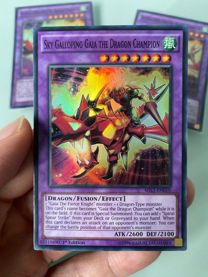 yugioh card gaia the dragon champion YU-GI-OH! - Sky Galloping (MIL1-EN010) - Millennium Pack 1-1st Edition 2600 Defense Sky Galloping Gaia the Dragon