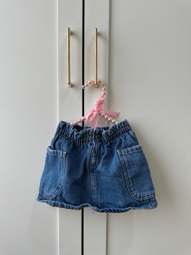 Zara kids cheap denim skirt