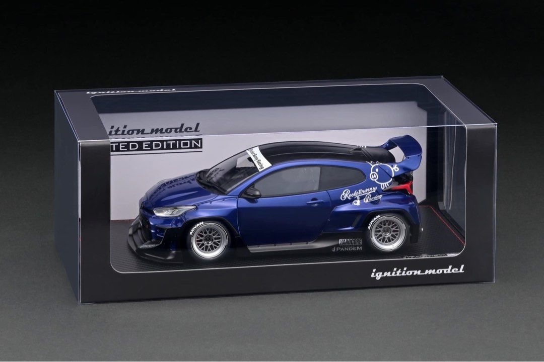 ポップレース 1/64 PANDEM GR-YARISメタリックブルー チェイス Poprace 1/64 PANDEM GR YARIS Metallic Blue Enigma Exclusive
