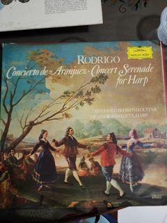 12 inch vinyl: Rodrigo: Concierto De Aranjuez, Concerto Serenade For Harp