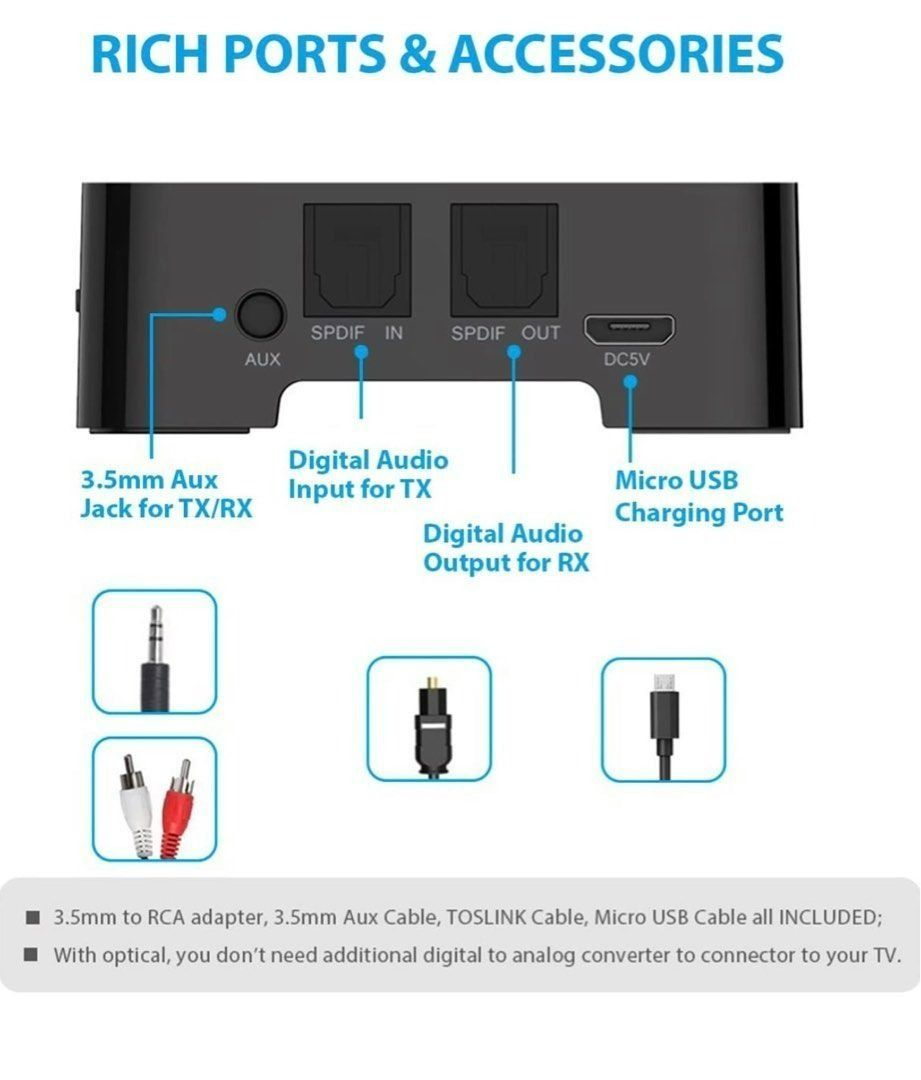 Wireless Bluetooth Transmitter For Tv Phone Pc Audio Music Adapter_tmall