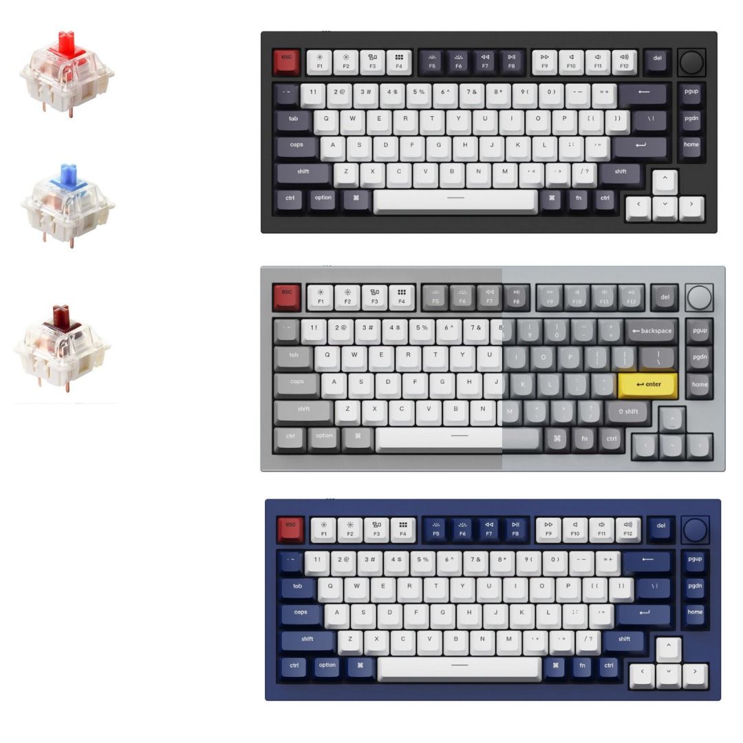 全新行貨門市現貨】Keychron Q1 Knob QMK Custom Mechanical Keyboard