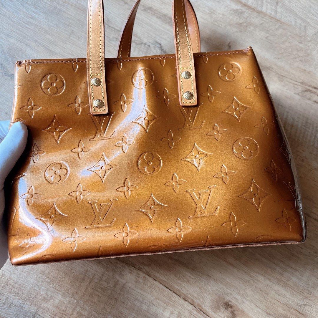 上新✨ Louis Vuitton small tote Sac Vernis Reade PM Bag -Bronze