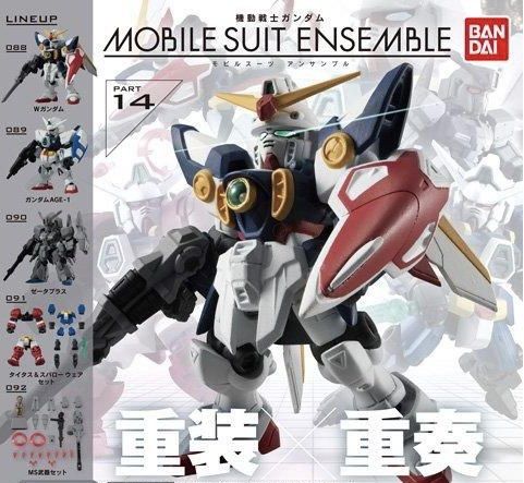 ⭐️ <MSE 14> Mobile Suit Ensemble Series 14 Part 14 - Wing Gundam / Gundam AGE-1 AGE 1 / Zeta Plus A1 (Set of 5) MSE14 Bandai Gachapon Gashapon (Category: Designer & Blind Box Toys) located in Singapore. Submitted by gundamhobby (Listing ID 1246981018, Image 2). Description: Mobile Suit Ensemble Series 14 (Set of 5) • 088 : XXXG-01W Wing Gundam • 089 : AGE-1 Gundam AGE-1 Normal • 090 : MSZ-006A1 Zeta Plus A1 • 091 : Titus and Spallow G-Wear Set • 