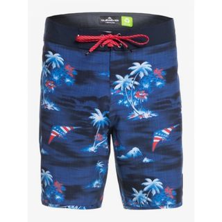 💮便宜代購💮 Quiksilver 藍夏威夷衝浪褲/海灘褲 專櫃正品