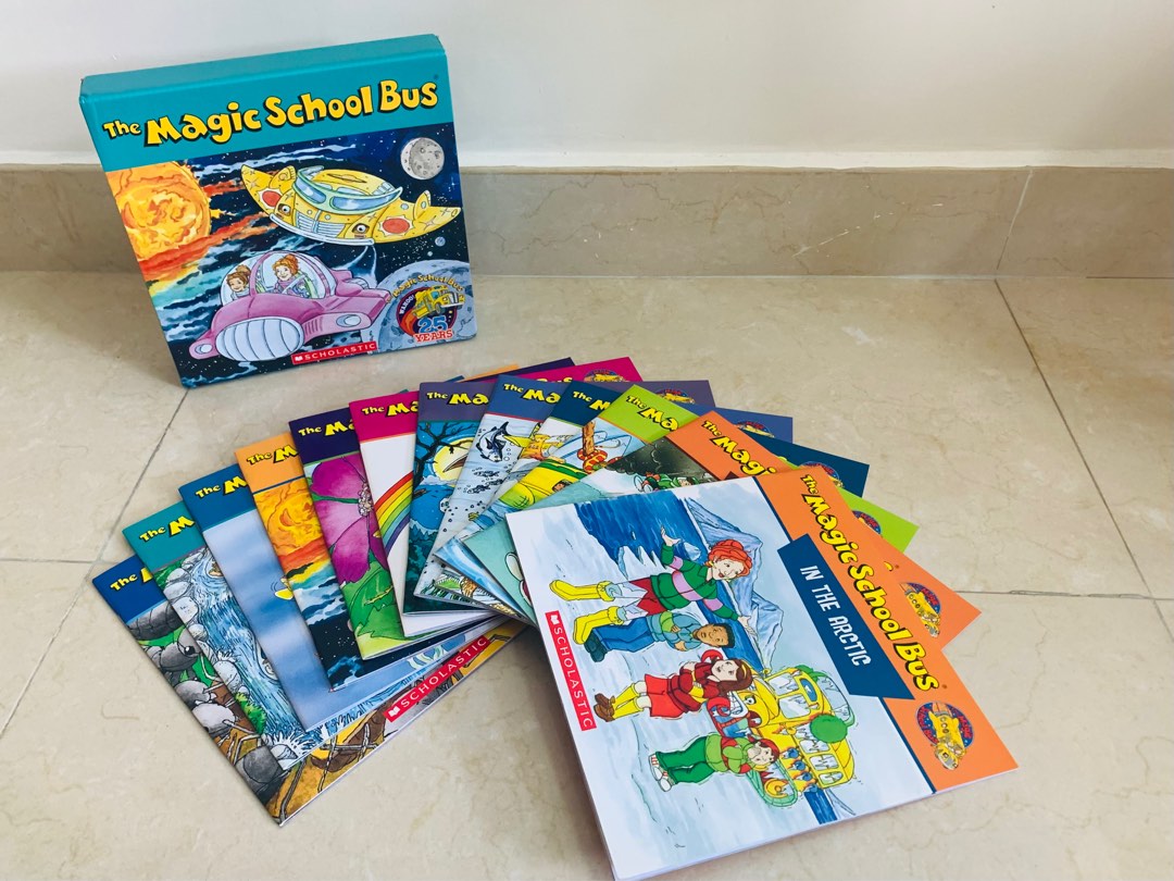 [正版] The Magic School Bus Boxset (12 Books), 興趣及遊戲, 書本 & 文具, 小朋友書