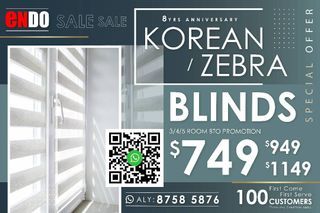 BTO Korean Blinds Promotion/Motorised Blinds/Blinds/Blinds Promotion/Combi Blinds/Roller Blinds/Korean combi Blinds/ Home curtains/Home Blinds/Venetian Blinds