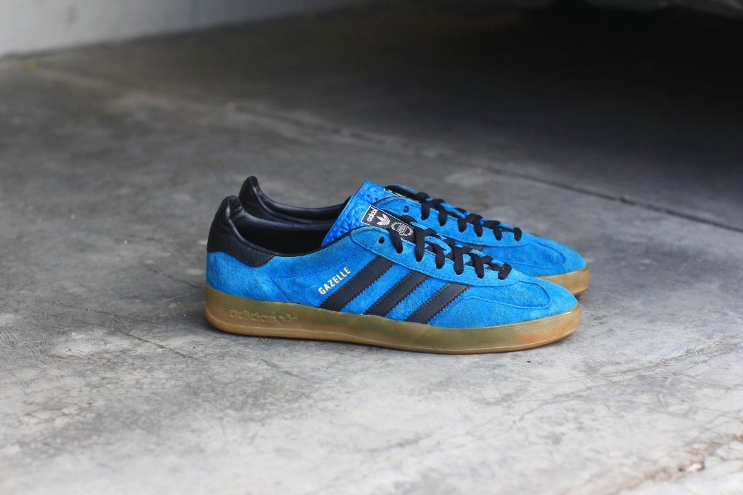 Adidas gazelle indoor blue black online