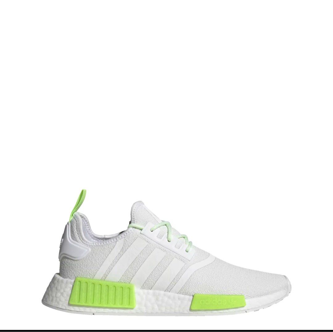 Adidas nmd white on sale green