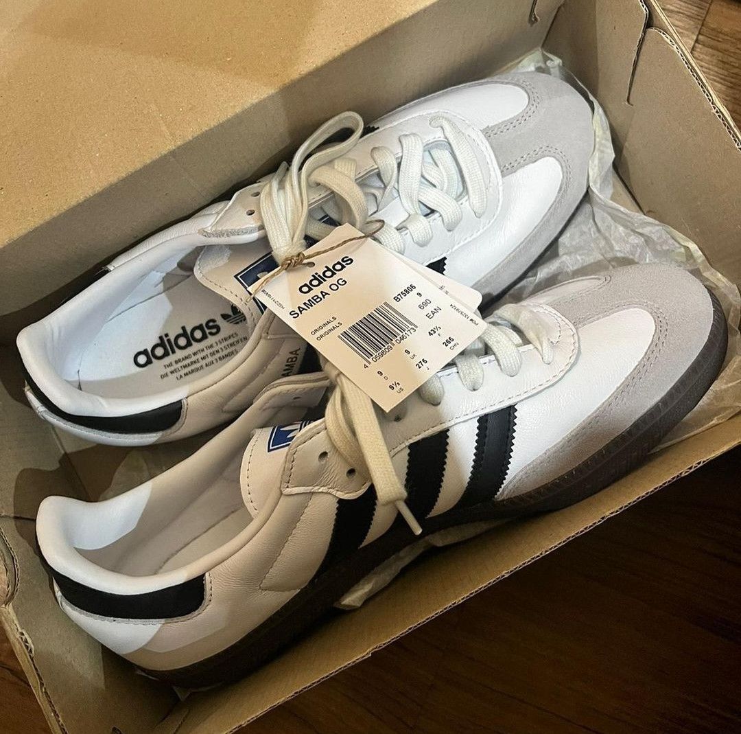 white black sambas