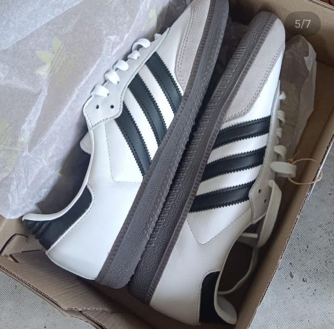 Authentic Adidas samba OG White Black Men s Fashion Footwear