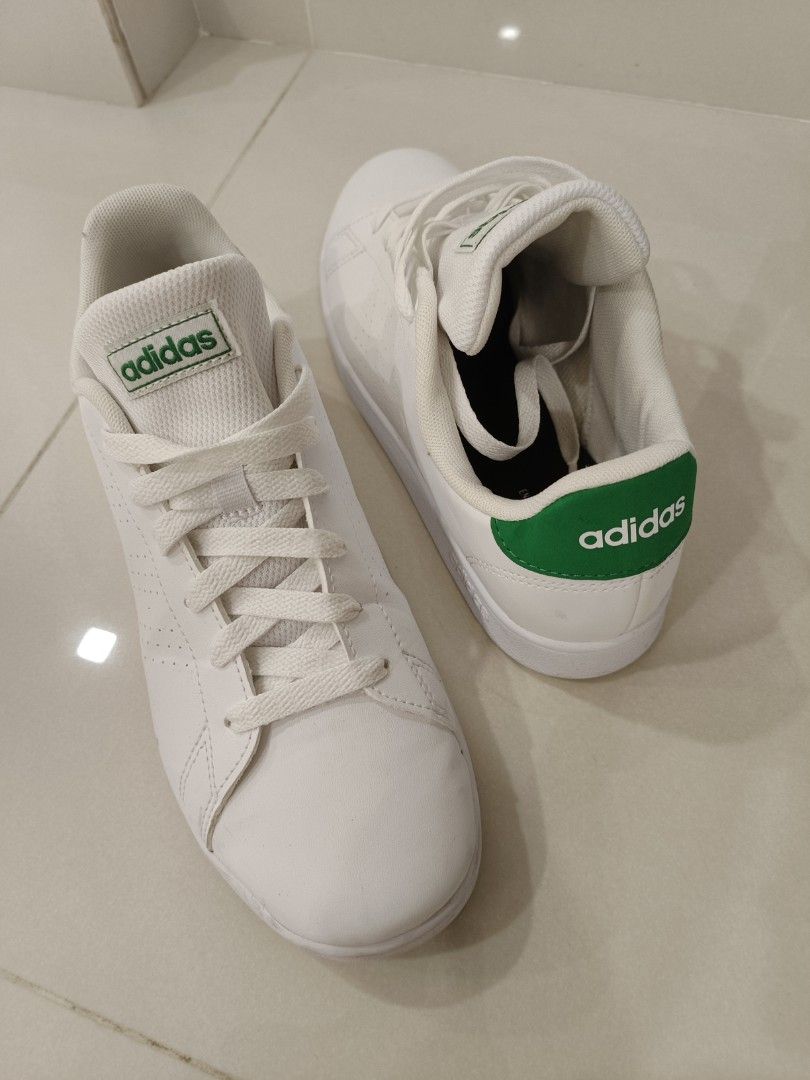 Adidas White Green Shoe, Women's Fashion, Footwear, Sneakers on Carousell
