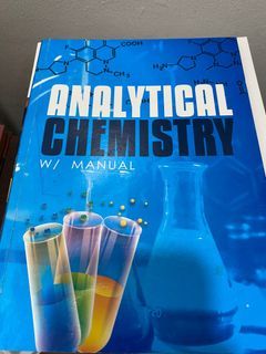 Analytical Chemistry w/ Manual