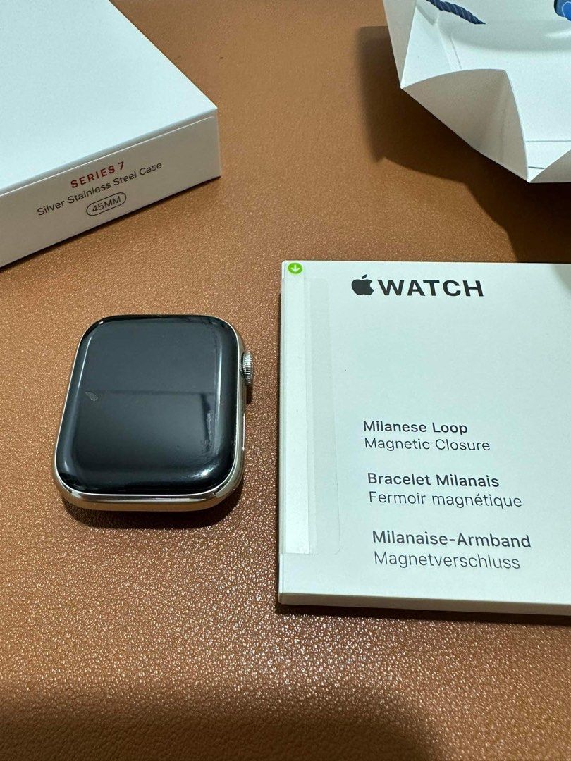 Apple Watch Series 7 GPS + Cellular 45mm Silver Stainless Steel