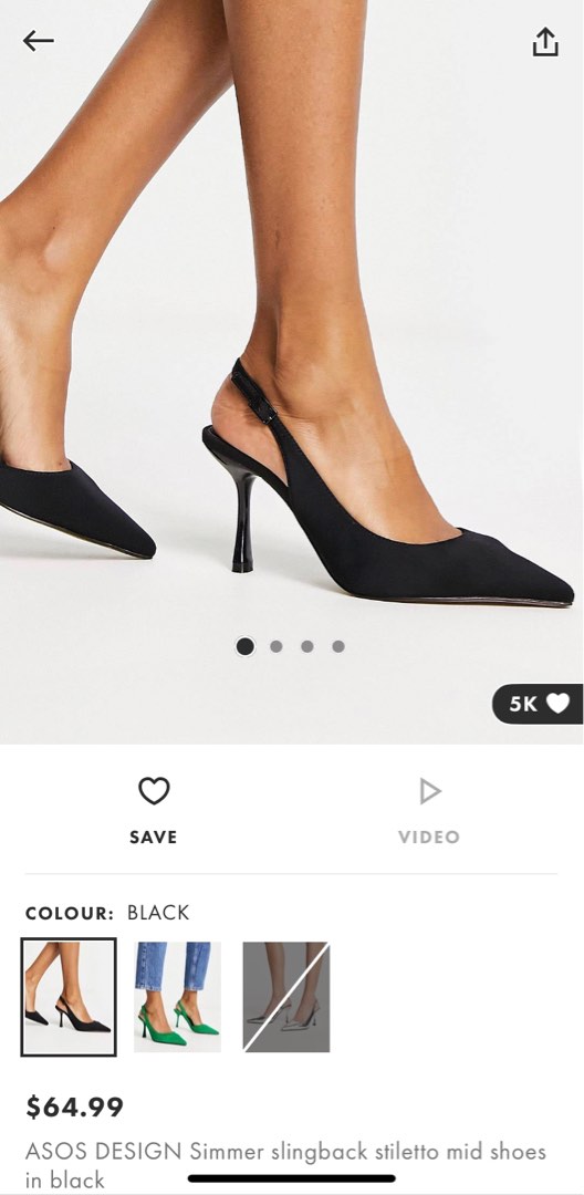 Black stiletto shoes Clearance
