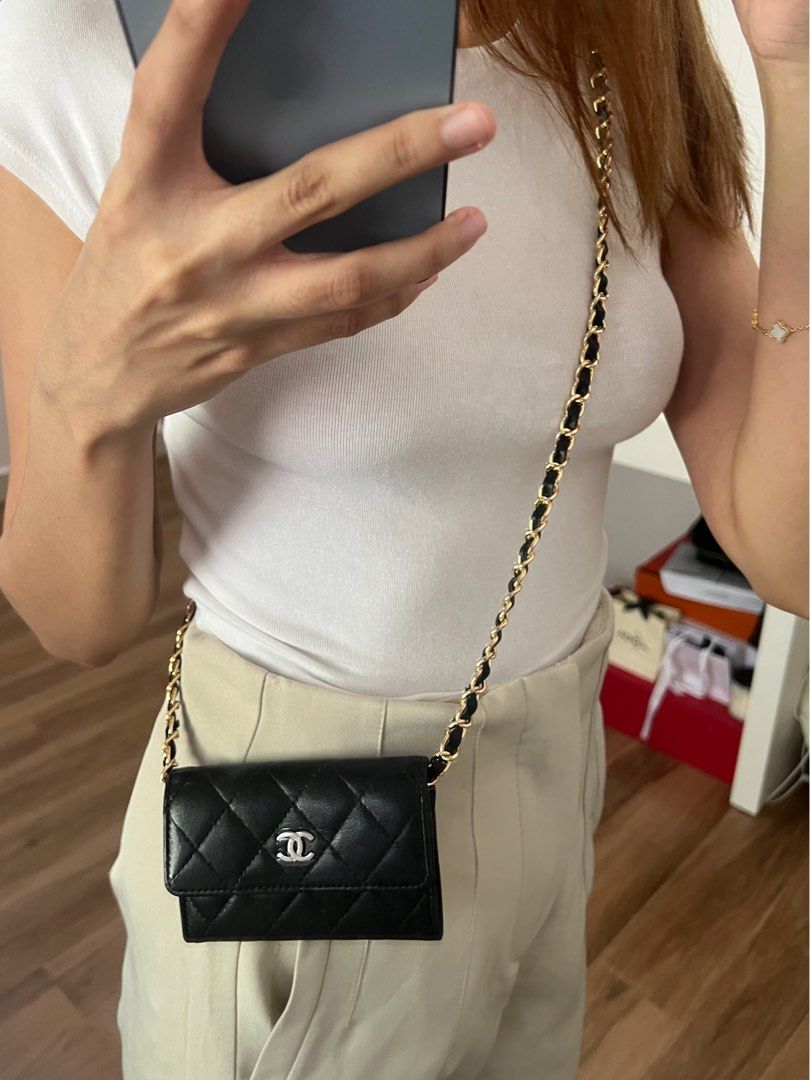 Chanel wrist wallet discount
