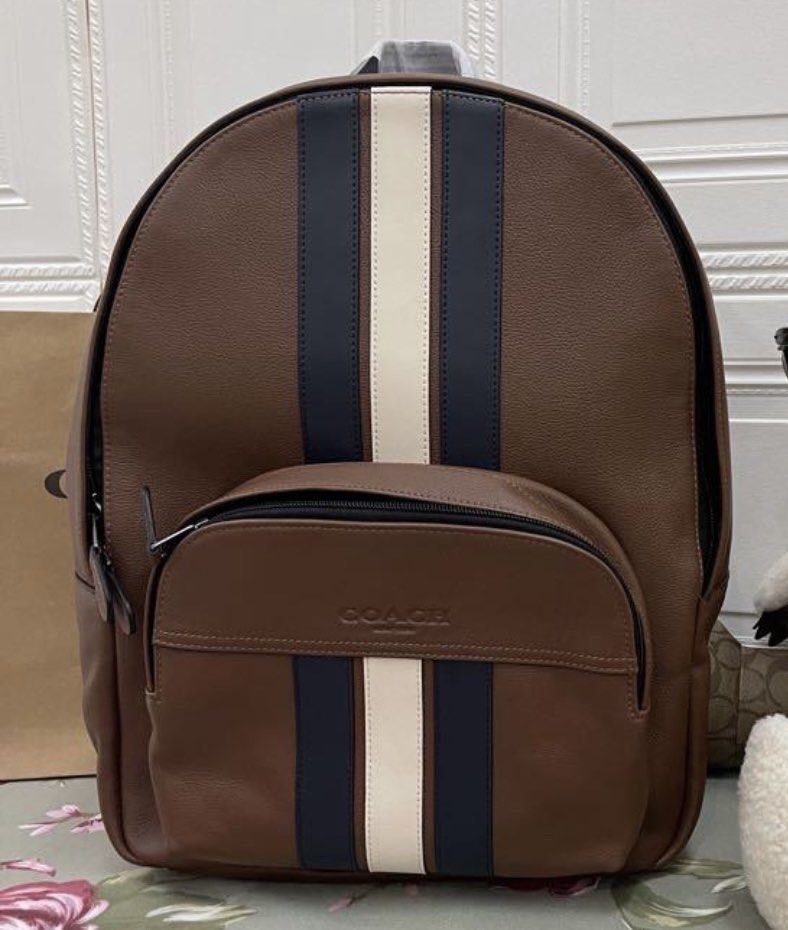 Coach Houston Backpack with Varsity Stripe