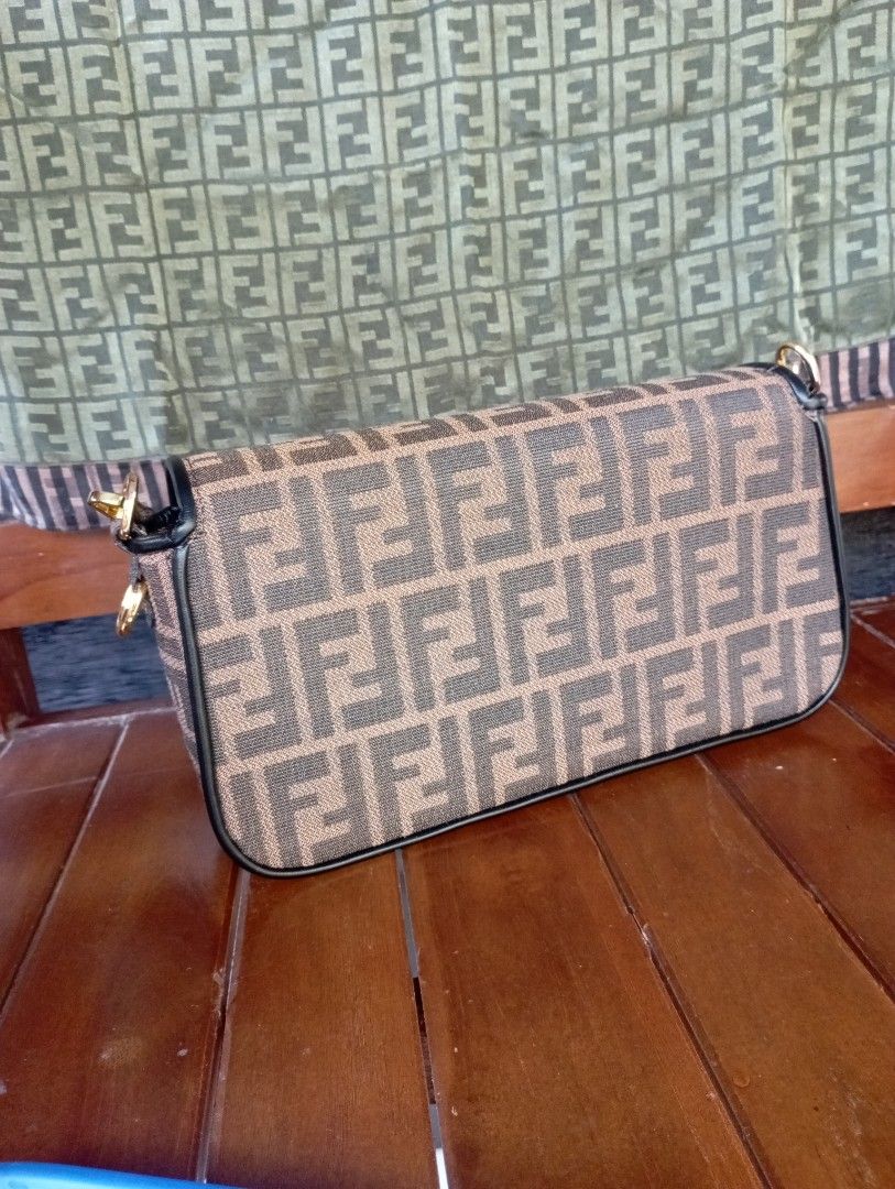 Baguette cloth handbag Fendi Brown Women s Fashion Bags