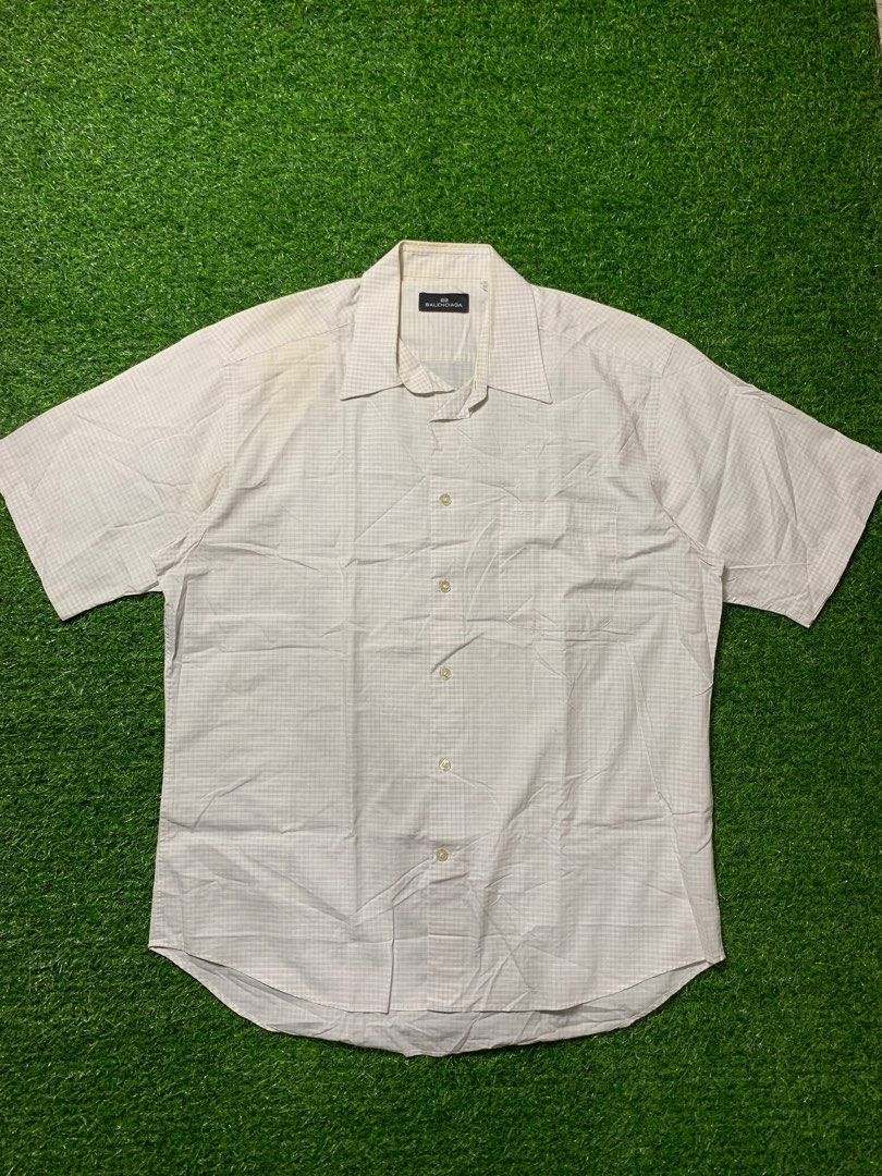 Balenciaga polo check sided logo on carousell