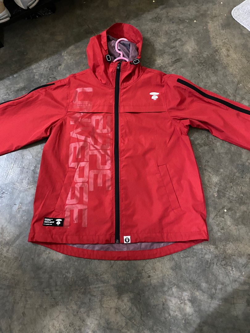 Red bape outlet windbreaker