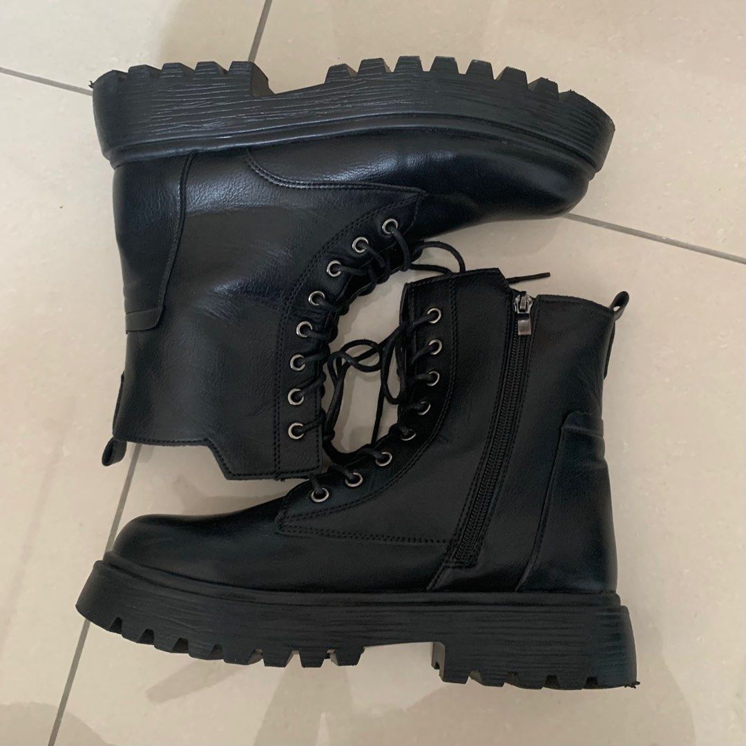 Karma police combat boots new arrivals