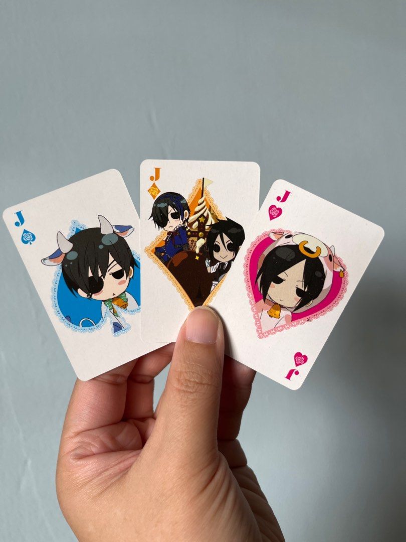 [Black Butler Official Licensed Merch] Mini poker cards, Hobbies & Toys, Memorabilia
