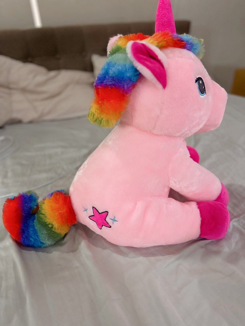 Unicorn stuffed outlet toy blue magic