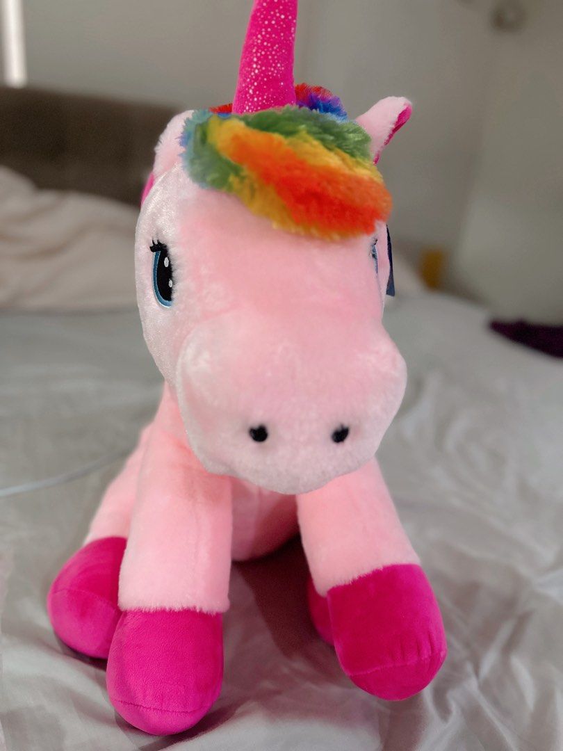 Blue Magic Unicorn Stuffed Toy 20 inches tall Hobbies Toys Toys Games on Carousell