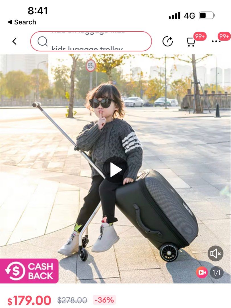 Cabin Luggage included stroller kids
