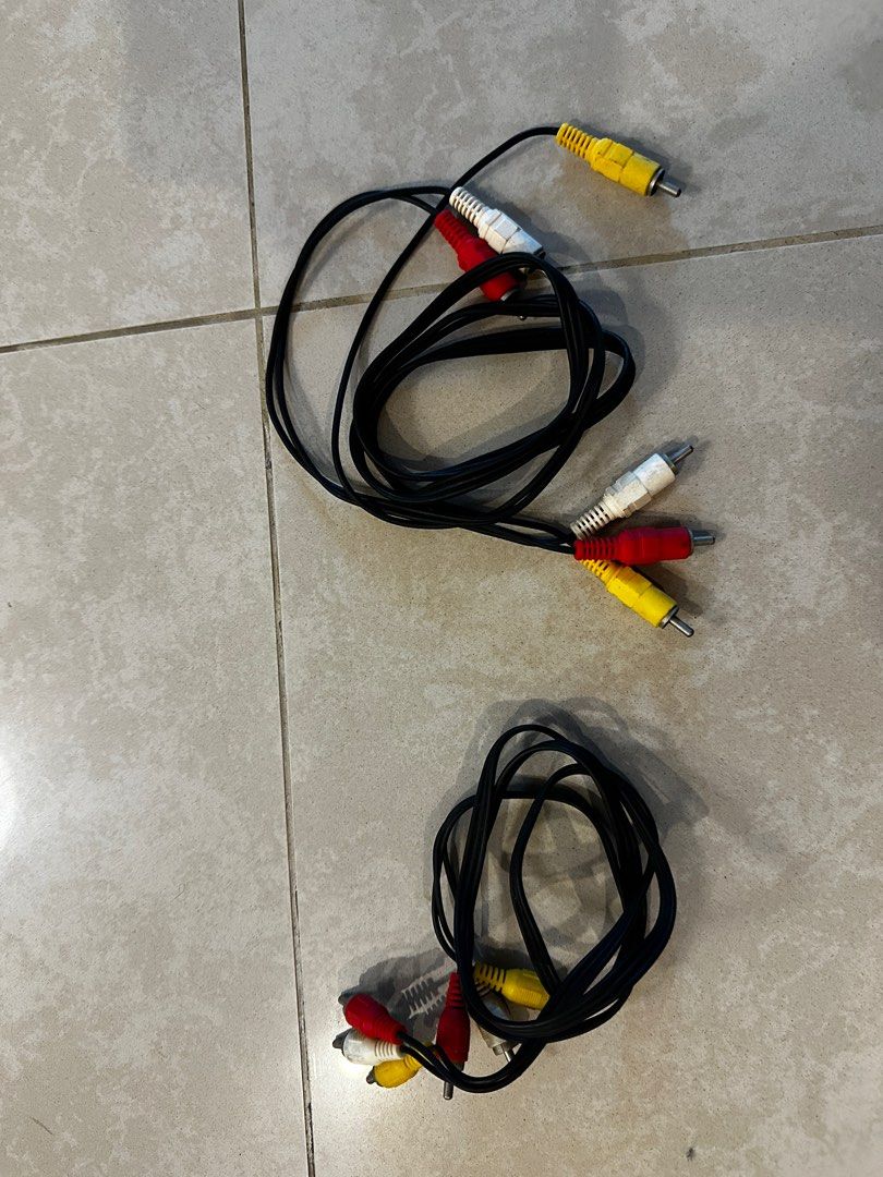 Camera wires sales red yellow white