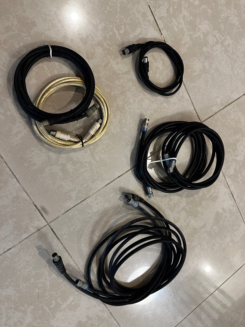 Cables for TV antenna, connection, TV & Home Appliances, TV ...