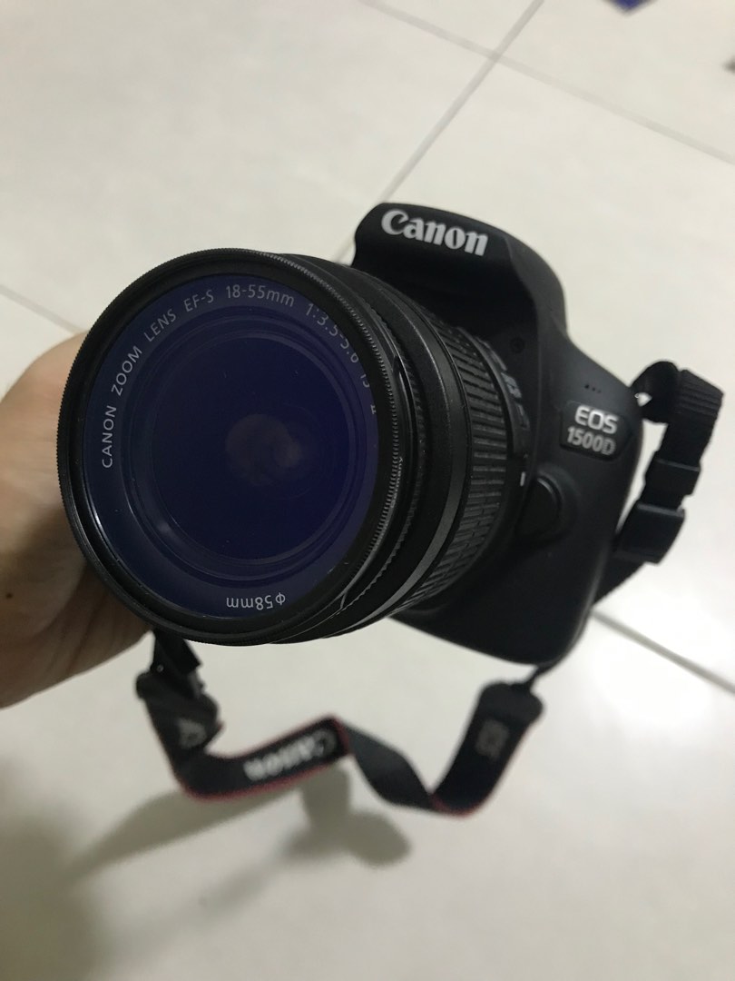 Canon 1500d + kit lens, Photography, Cameras on Carousell