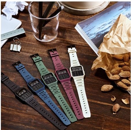 CASIO DATA BANK CA 53WF Men s Vintage Calculator Watch Resin Band